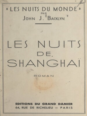 cover image of Les nuits de Shanghai